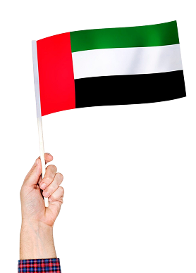 UAE Flag Hand